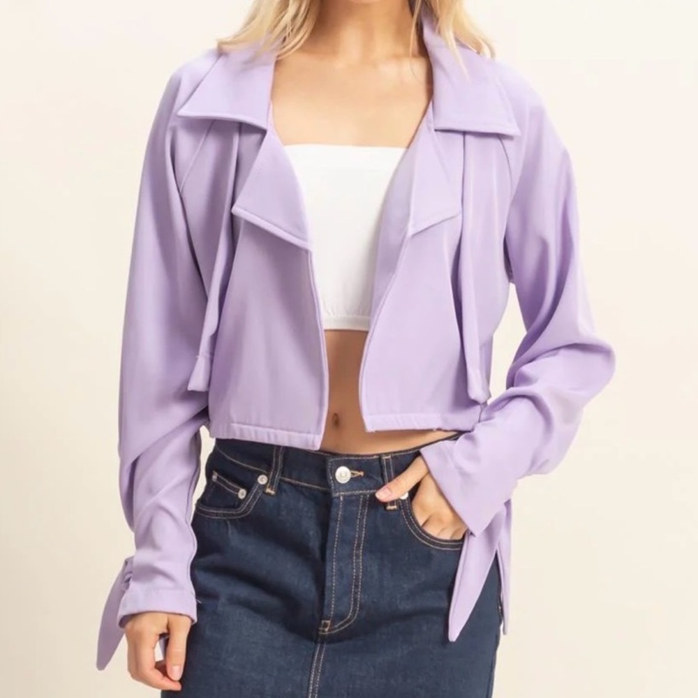 HYFVE Lilac Tie Cuff Women's Jacket (0228)